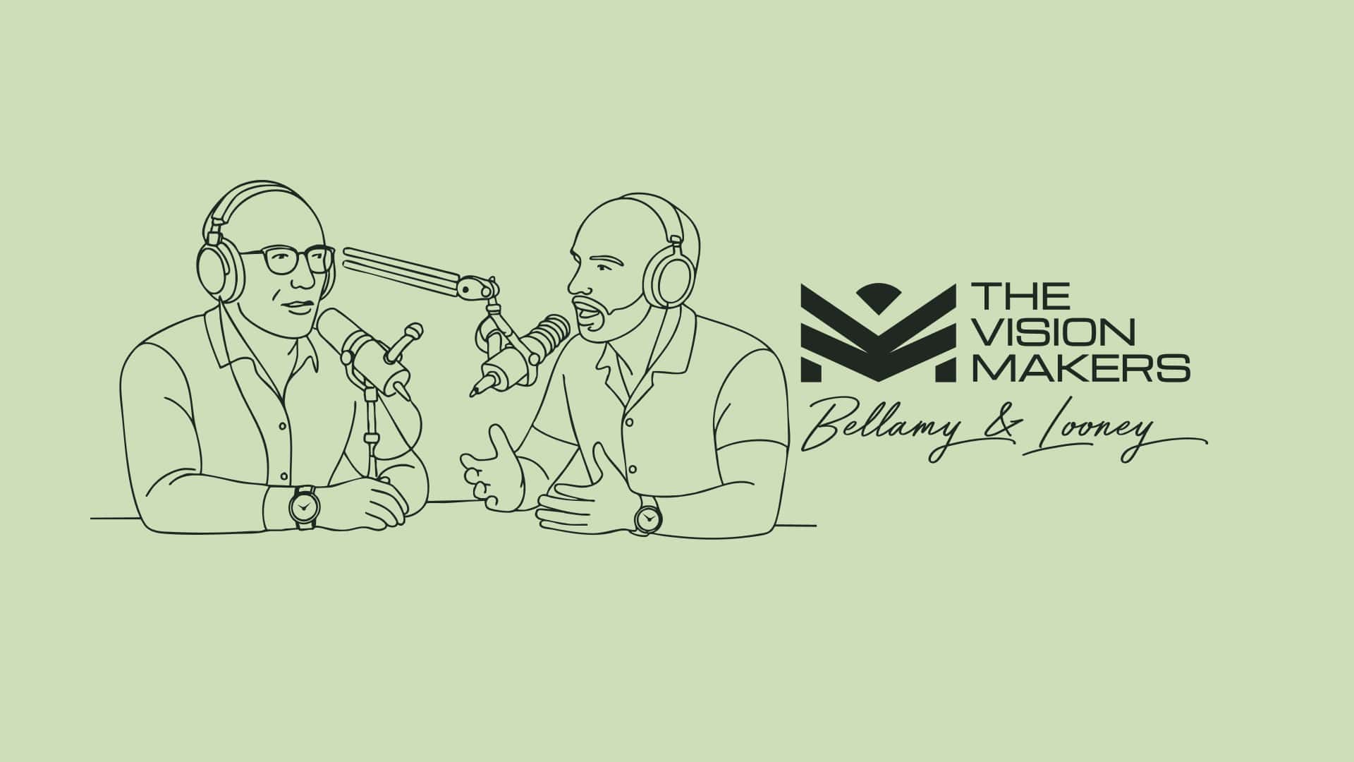 Graphic of 2 people speaking, introducing the article.