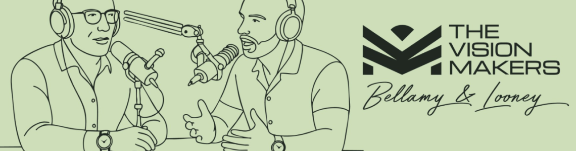 Graphic of 2 people speaking, introducing the article.